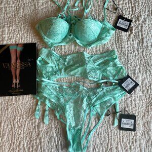 Honey Birdette Vanessa Mint Full Set